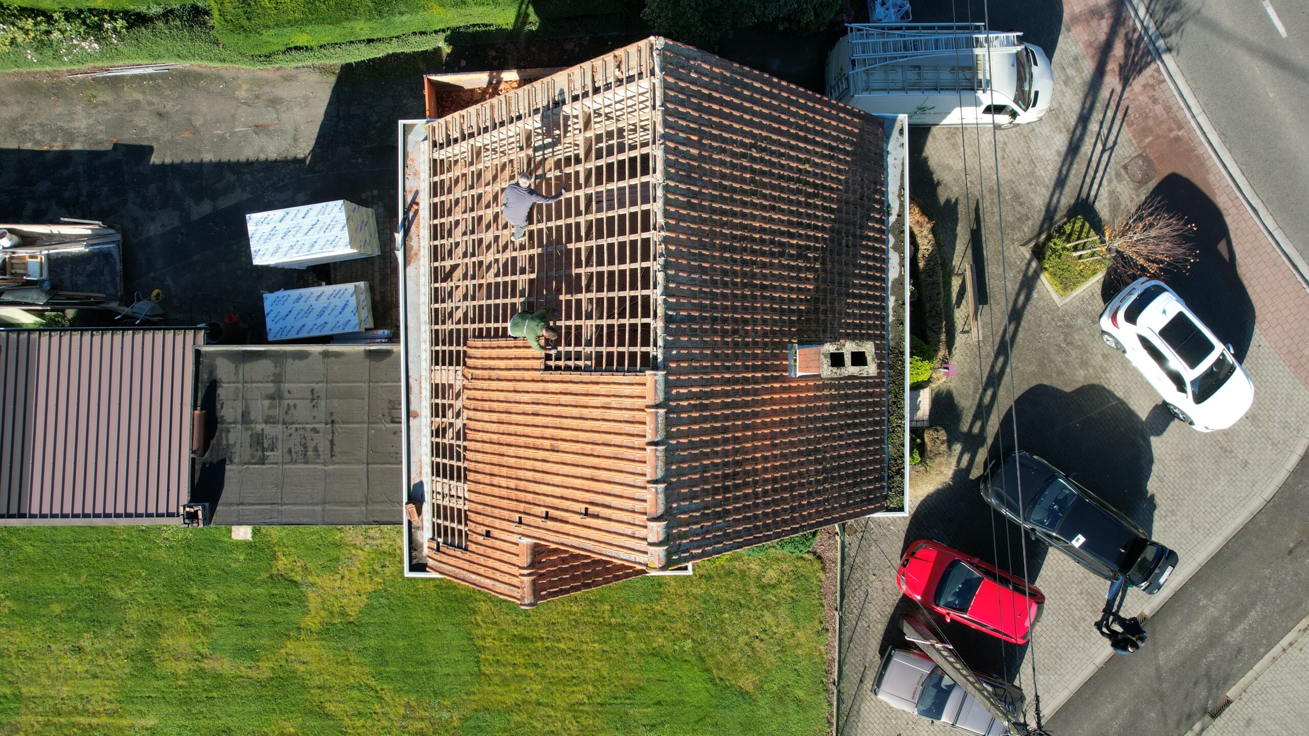 Dakwerken in Meise: situatie voor de werken