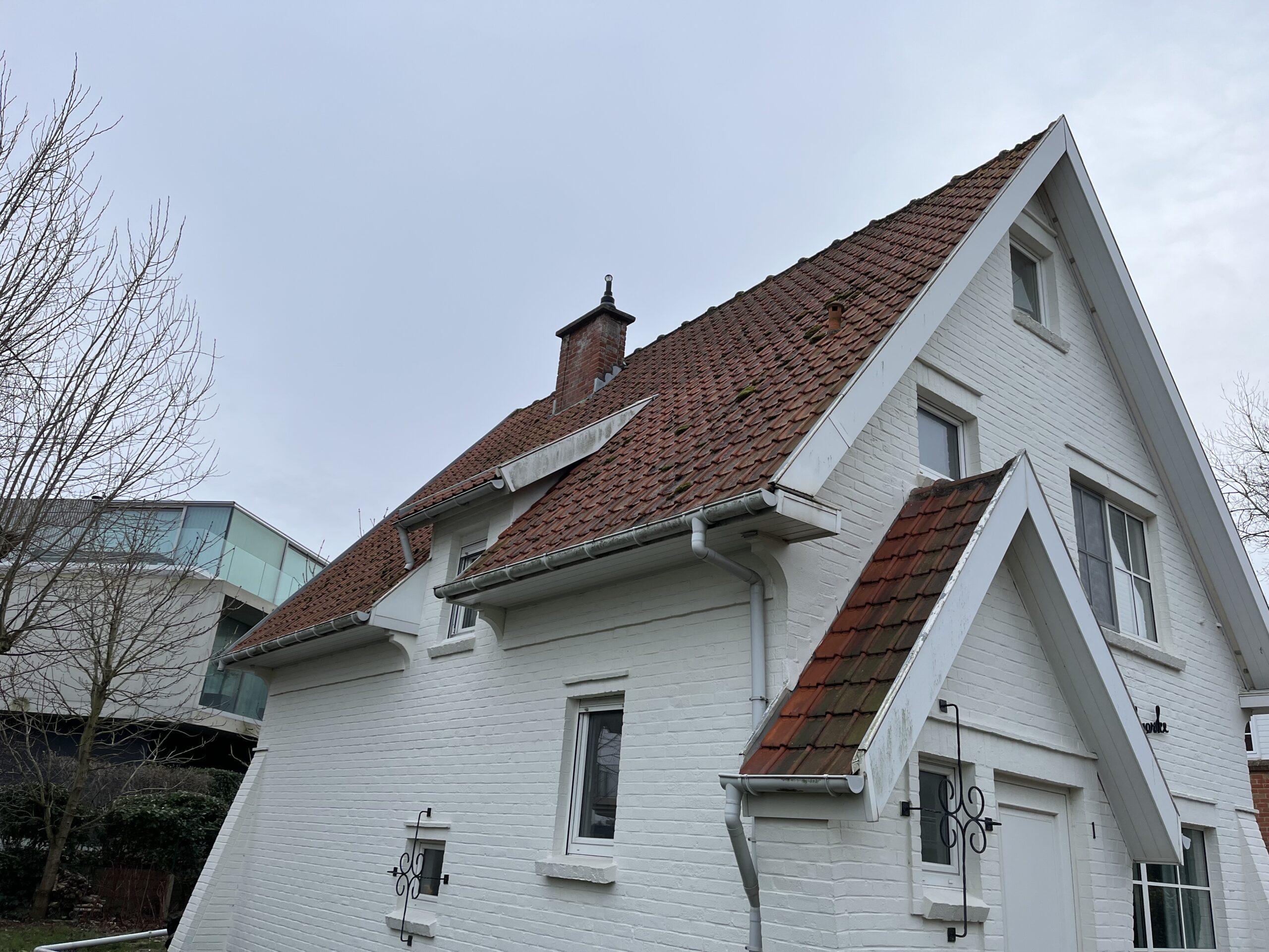 Dakwerken in Koksijde: situatie voor de werken