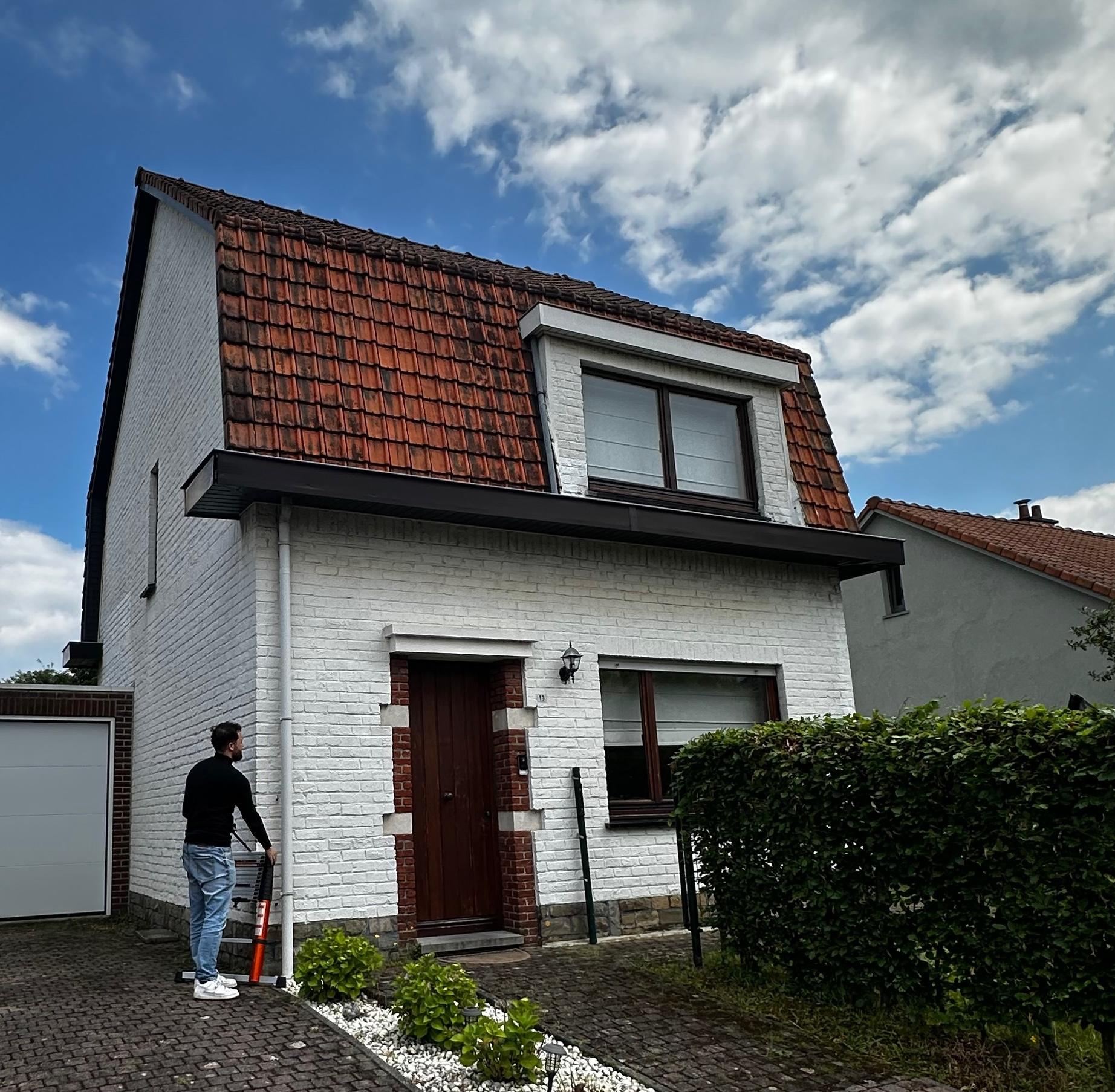 Gevelwerken in Machelen: situatie voor de werken