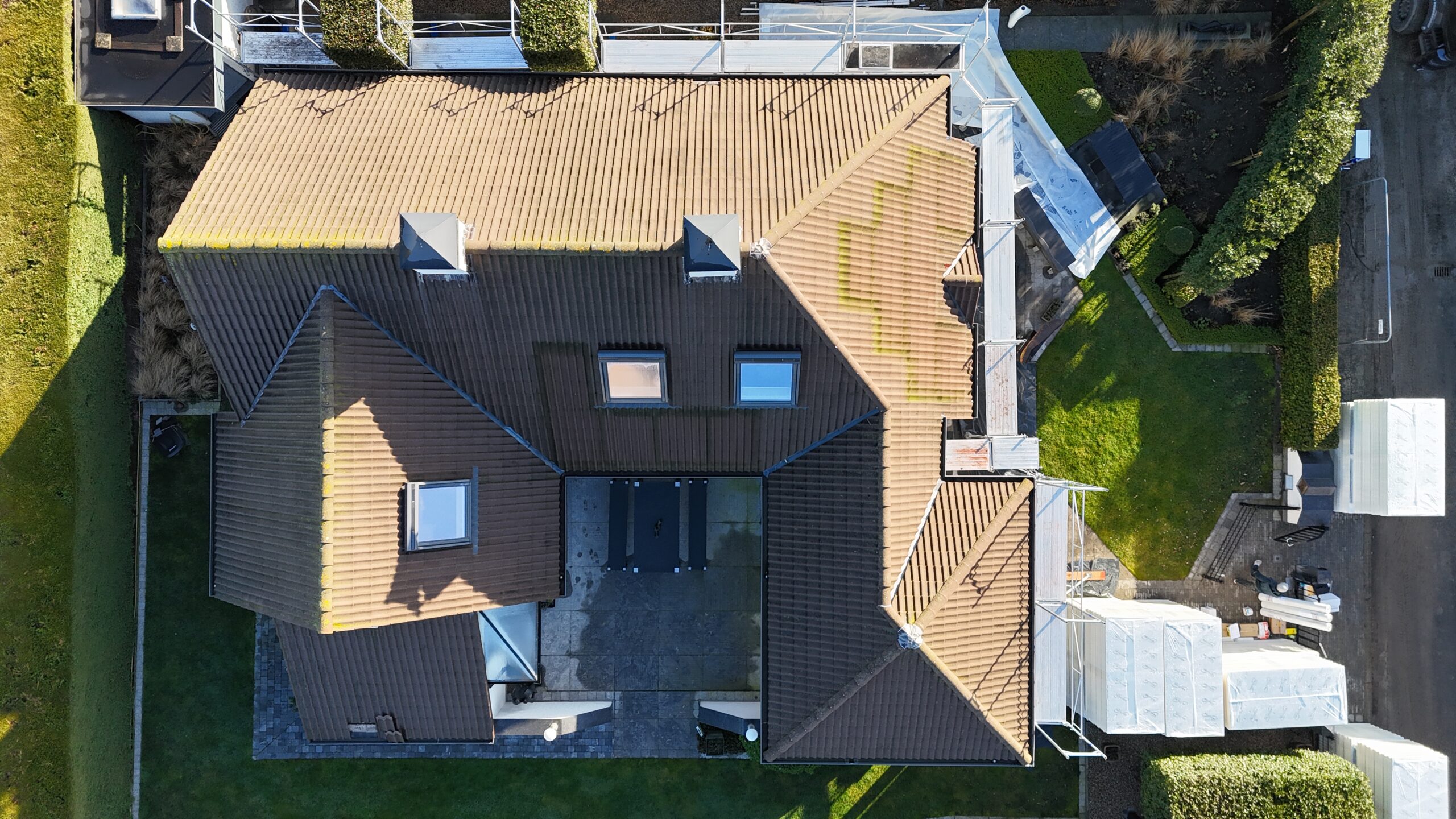 Dakwerken in Knokke-Heist: situatie voor de werken