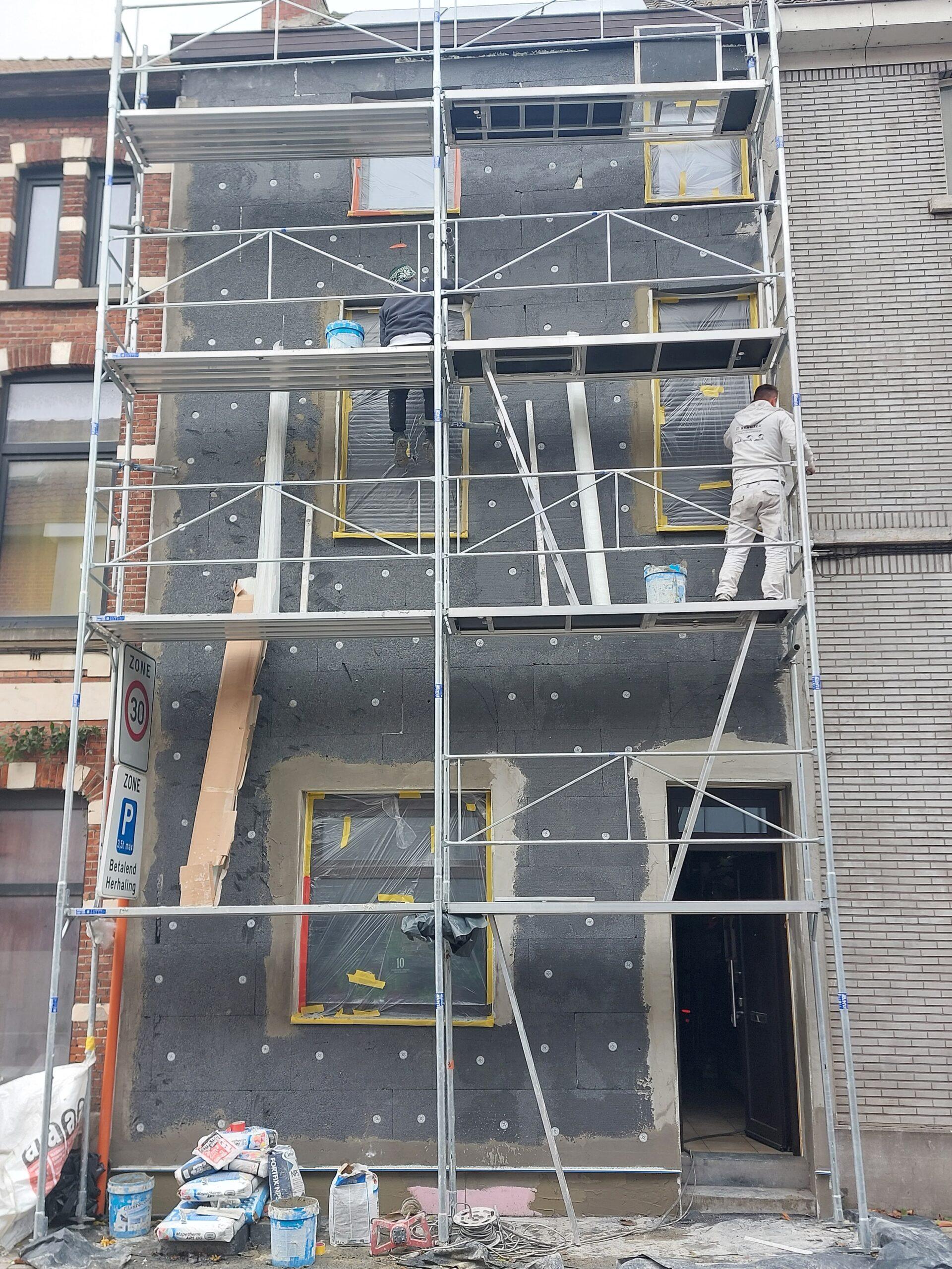 Gevelwerken in Gent: situatie voor de werken