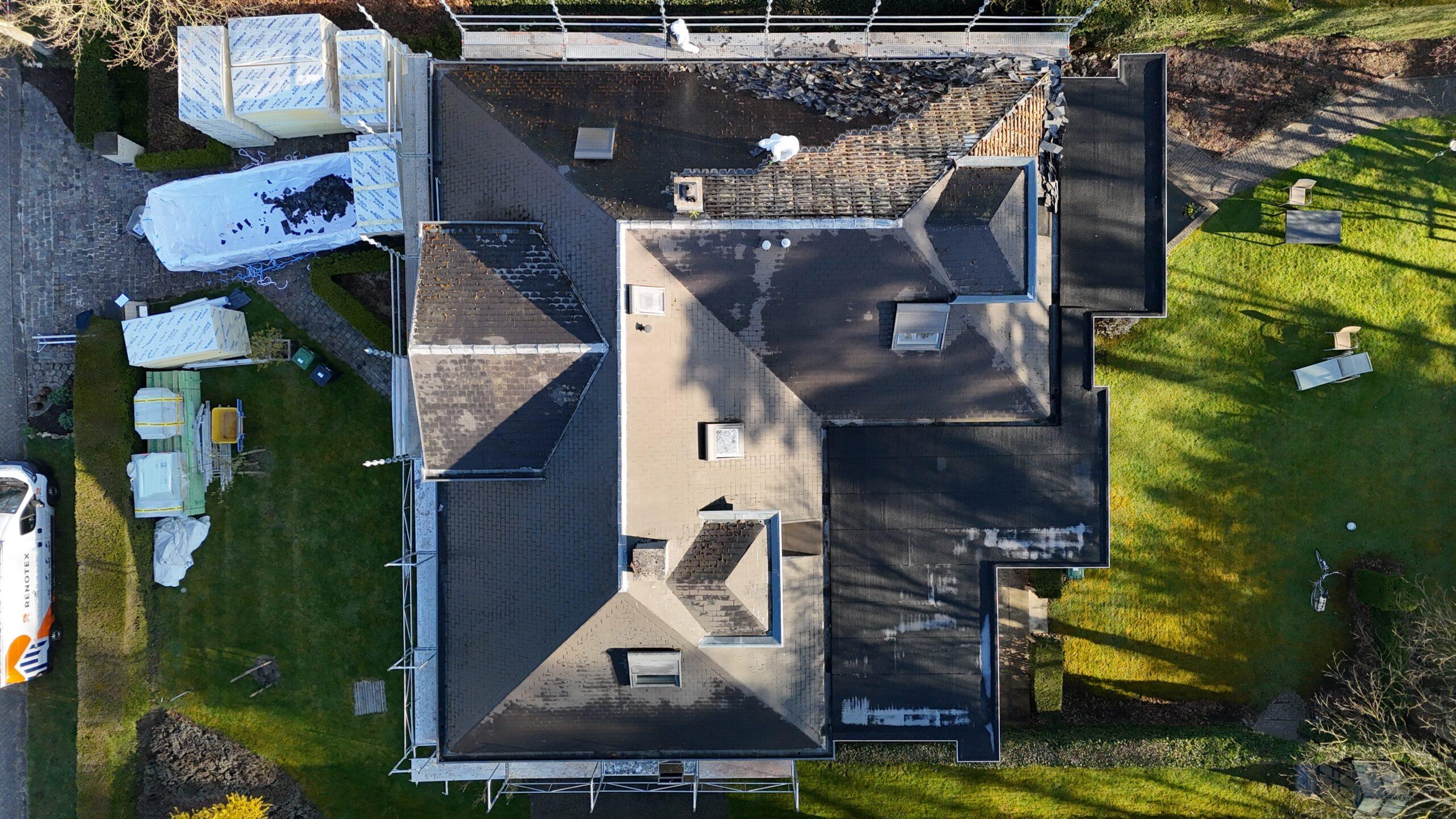 Dakwerken in Haacht: situatie voor de werken