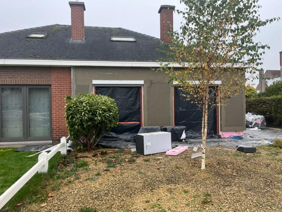 Gevelwerken in Belsele: situatie voor de werken