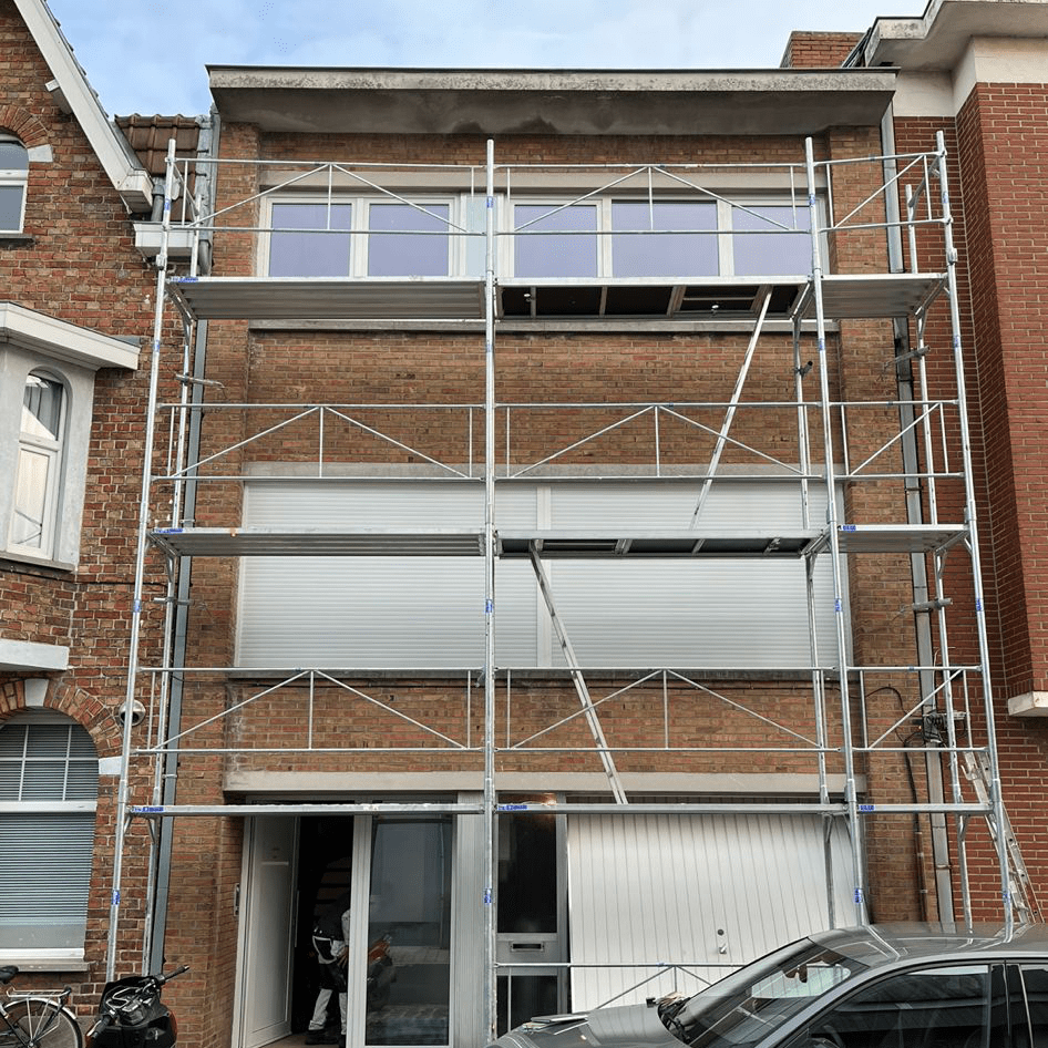 Gevelwerken in Brugge: situatie voor de werken