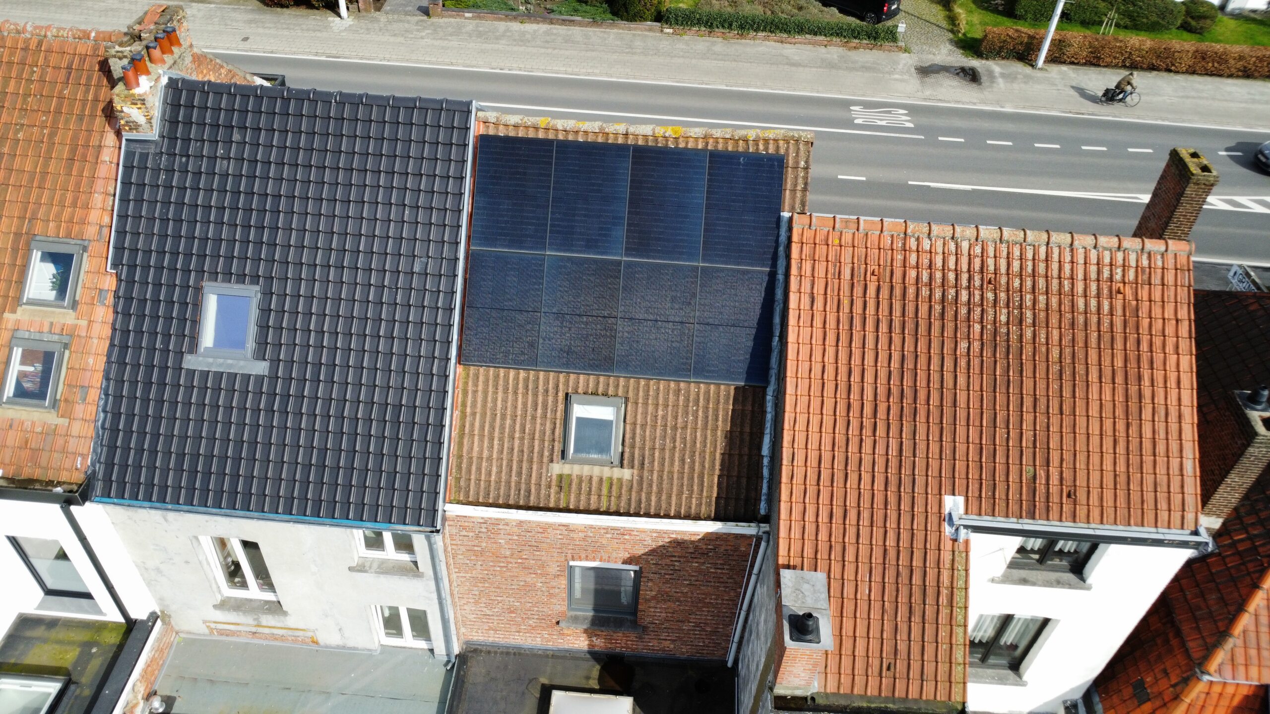 Dakwerken in Mechelen: situatie voor de werken