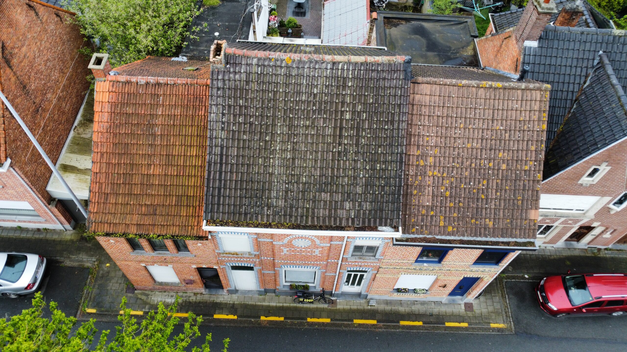 Dakwerken in Hamme: situatie voor de werken