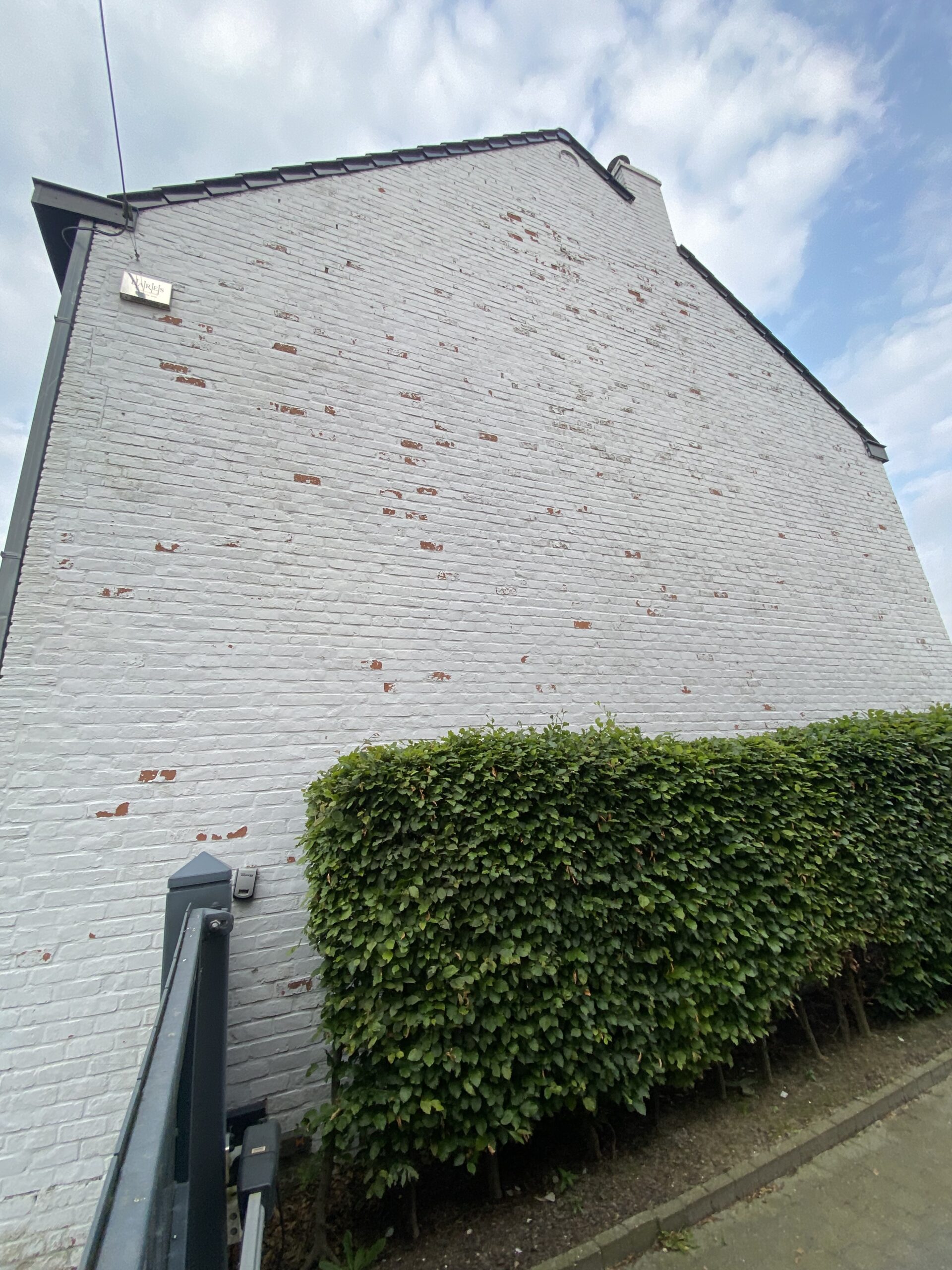 Gevelwerken in Wichelen: situatie voor de werken