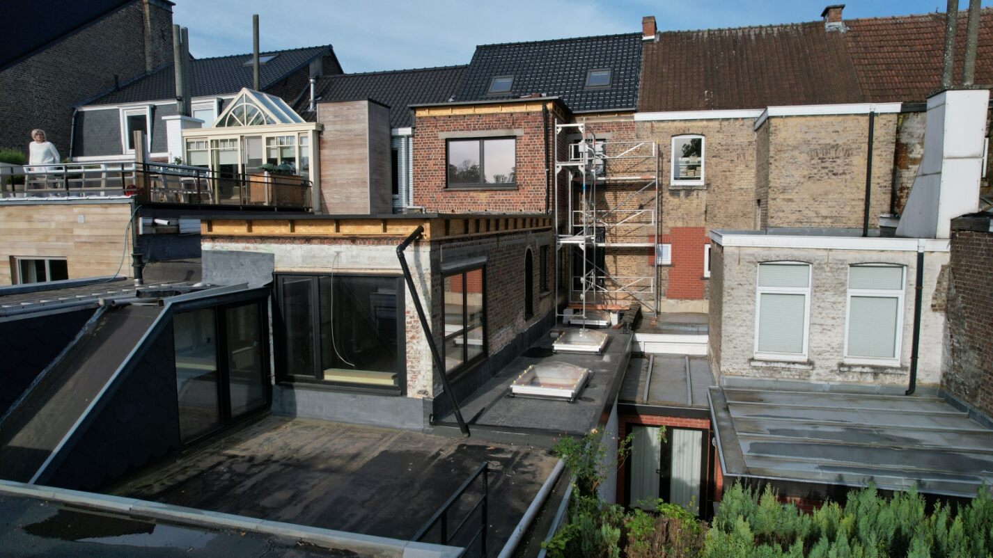 Gevelwerken in Oudenaarde: situatie voor de werken