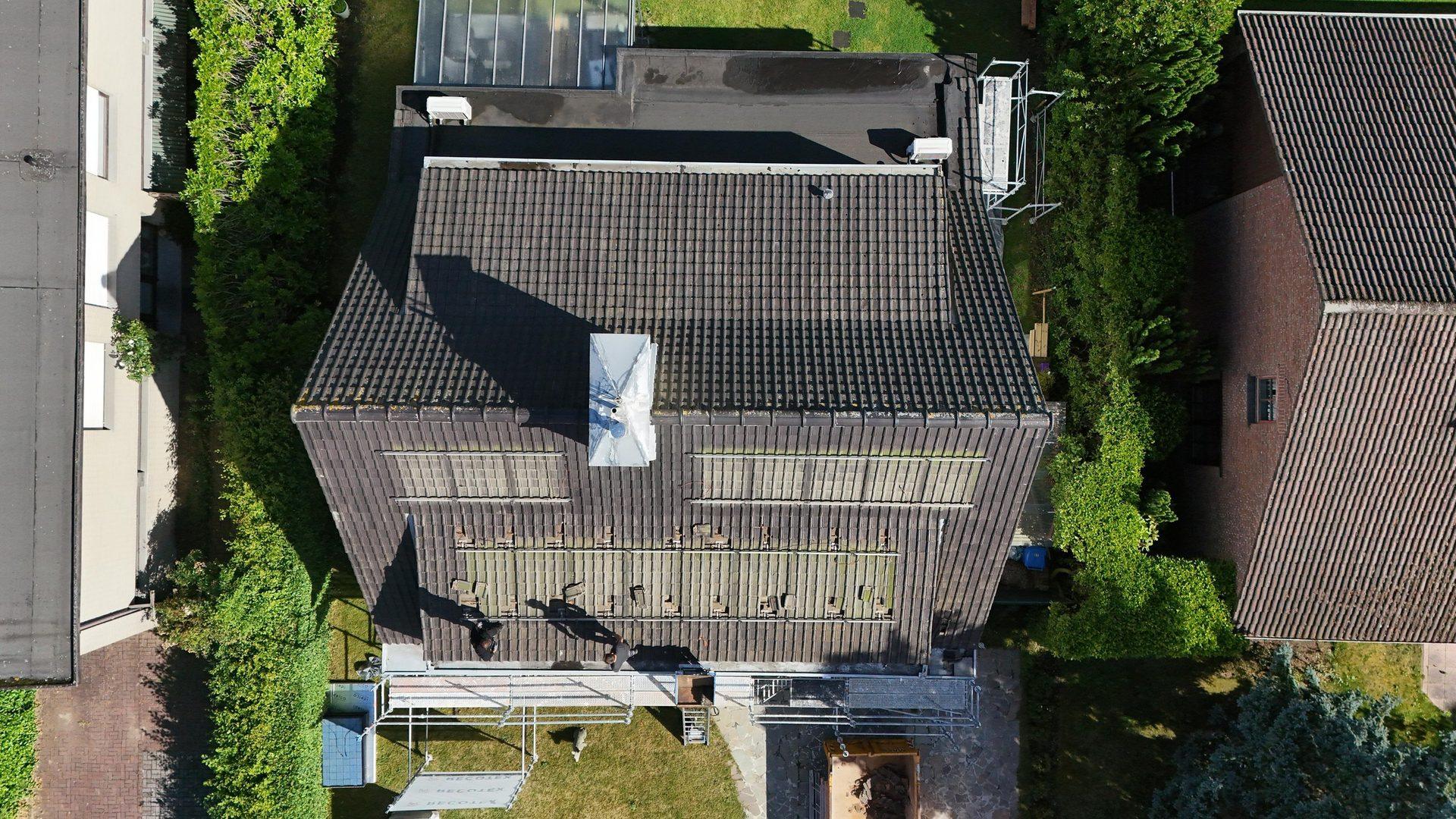 Dakwerken in Aartselaar: situatie voor de werken